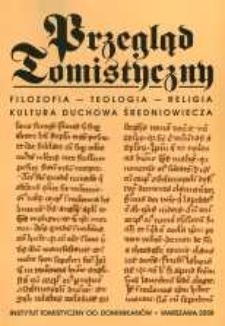 Przegląd Tomistyczny : rocznik poświęcony historii teologii. T. 14 (2008)