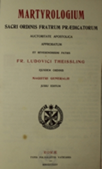 Martyrologium Sacri Ordinis Fratrum Praedicatorum