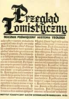 Przegląd Tomistyczny : rocznik poświęcony historii teologii. T. 2 (1986)